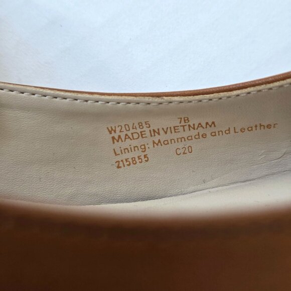 Cole Haan Lesli Block Pumps Womens 7 Brown Leather Contrasting Snakeskin Heels - Picture 10 of 12